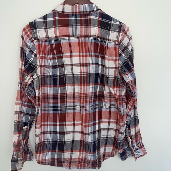 Trovata Birds of Paradis Grace Classic Button Down Shirt in Plaid S 100% Cotton - Picture 2 of 5